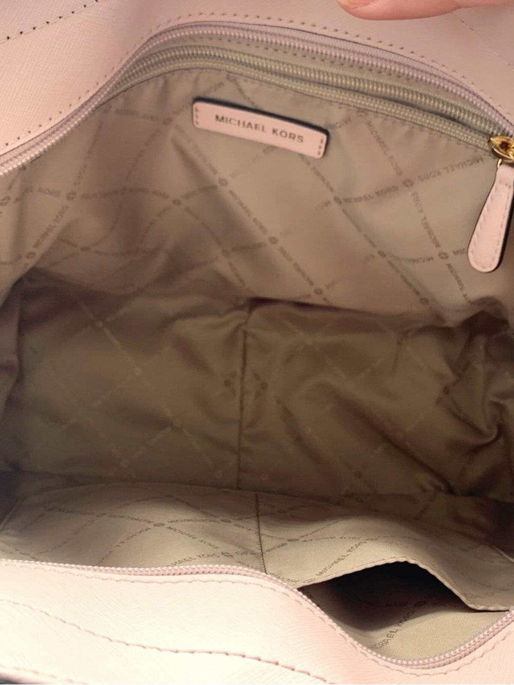 Michael Kors Blush Pink Saffiano Leather Tote Bag - Picture 5 of 7